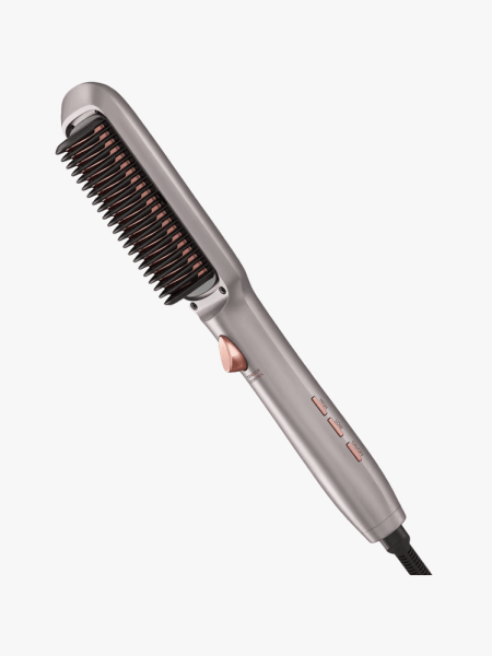 Conair Infiniti Pro Tension Control Straightening Brush in branded component on a light gray background
